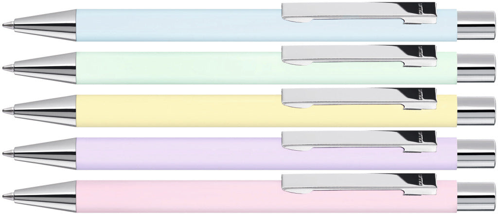 Druckkugelschreiber mit Softtouch Gehäuse in Pastelltönen – alle Farben