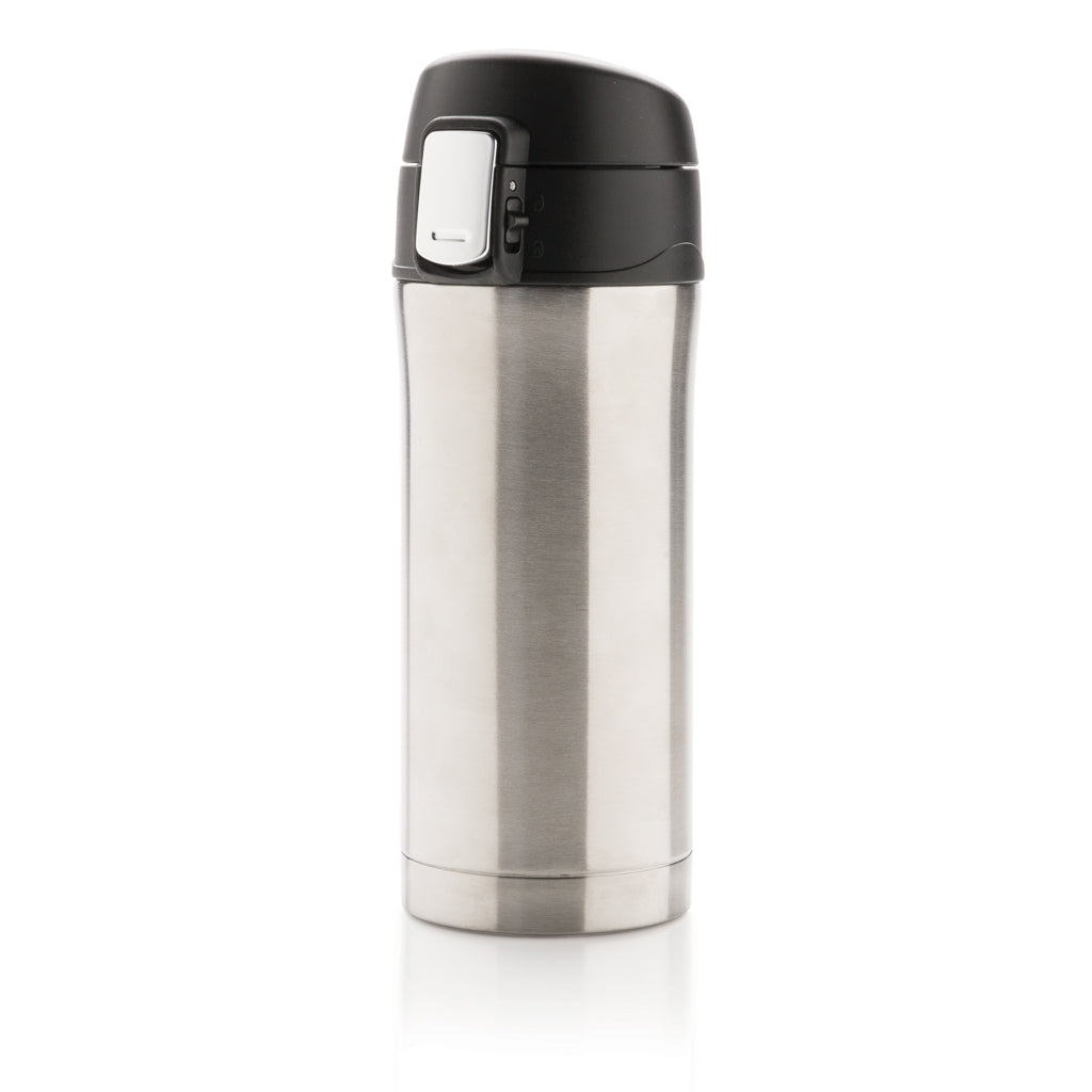 Easy-Lock Vakuum-Becher aus RCS recyceltem Stainless-Steel – silber