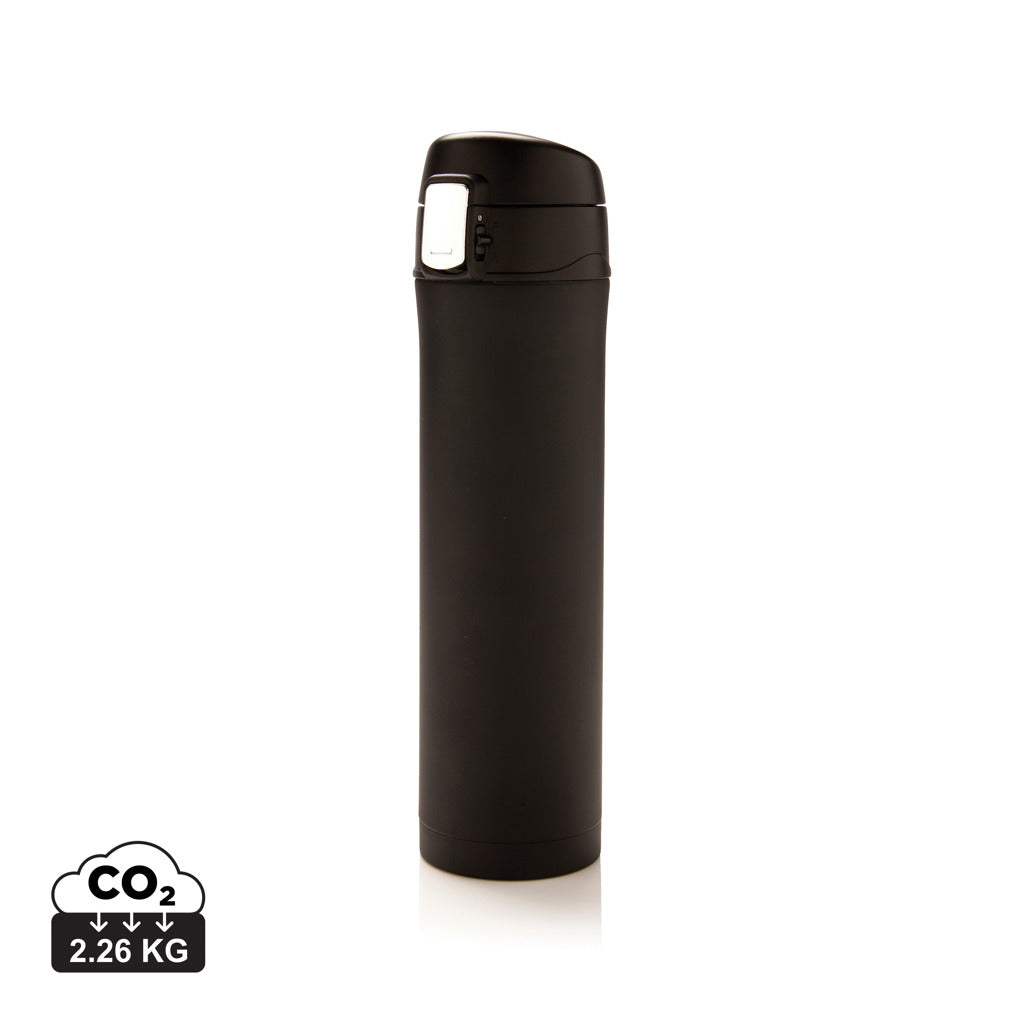 Easy Lock Vakuum-Flasche aus RCS recyceltem Stahl – schwarz