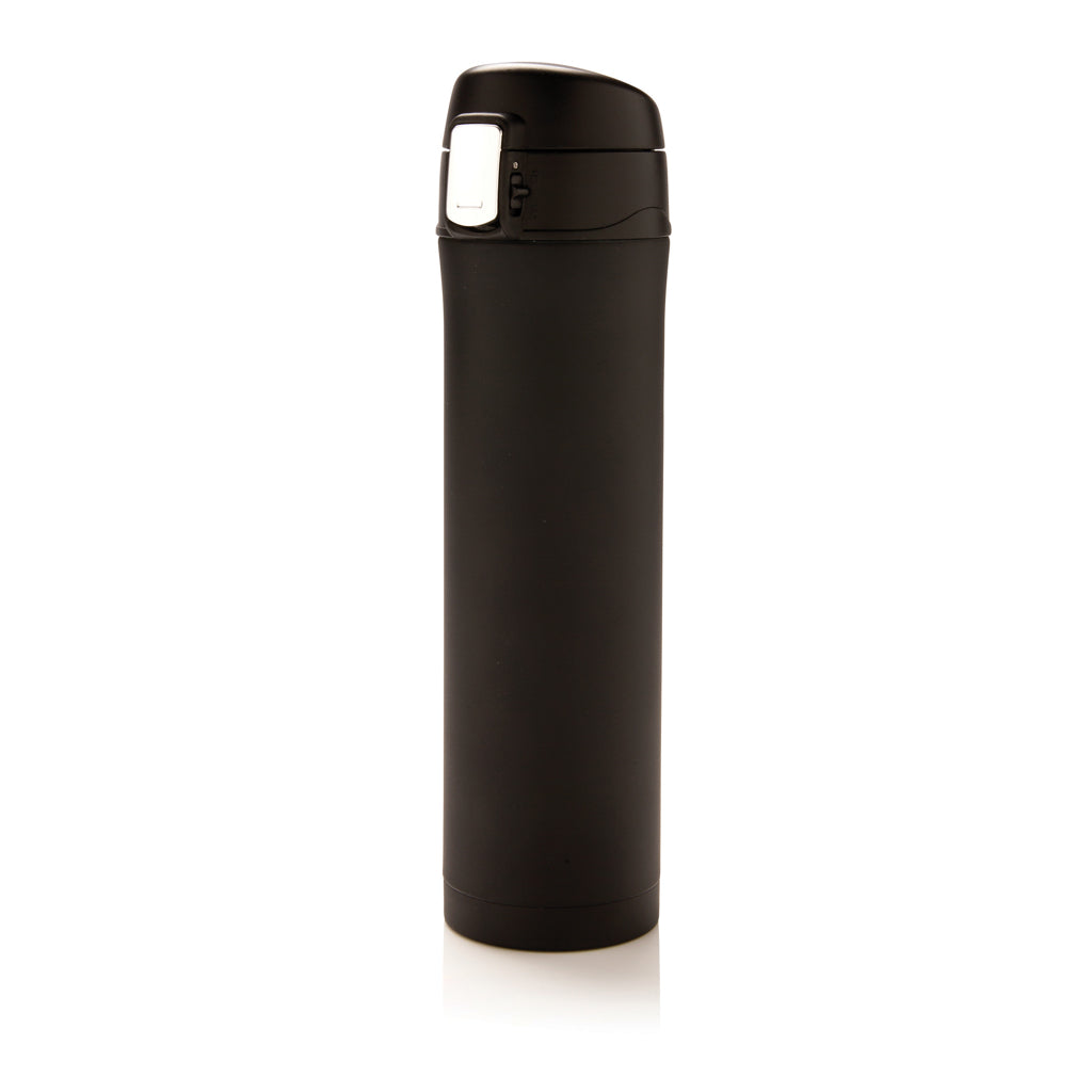 Easy Lock Vakuum-Flasche aus RCS recyceltem Stahl – schwarz