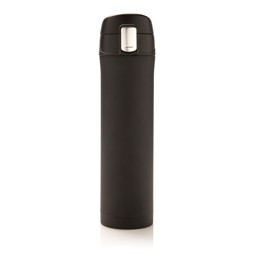 Easy Lock Vakuum-Flasche aus RCS recyceltem Stahl – schwarz