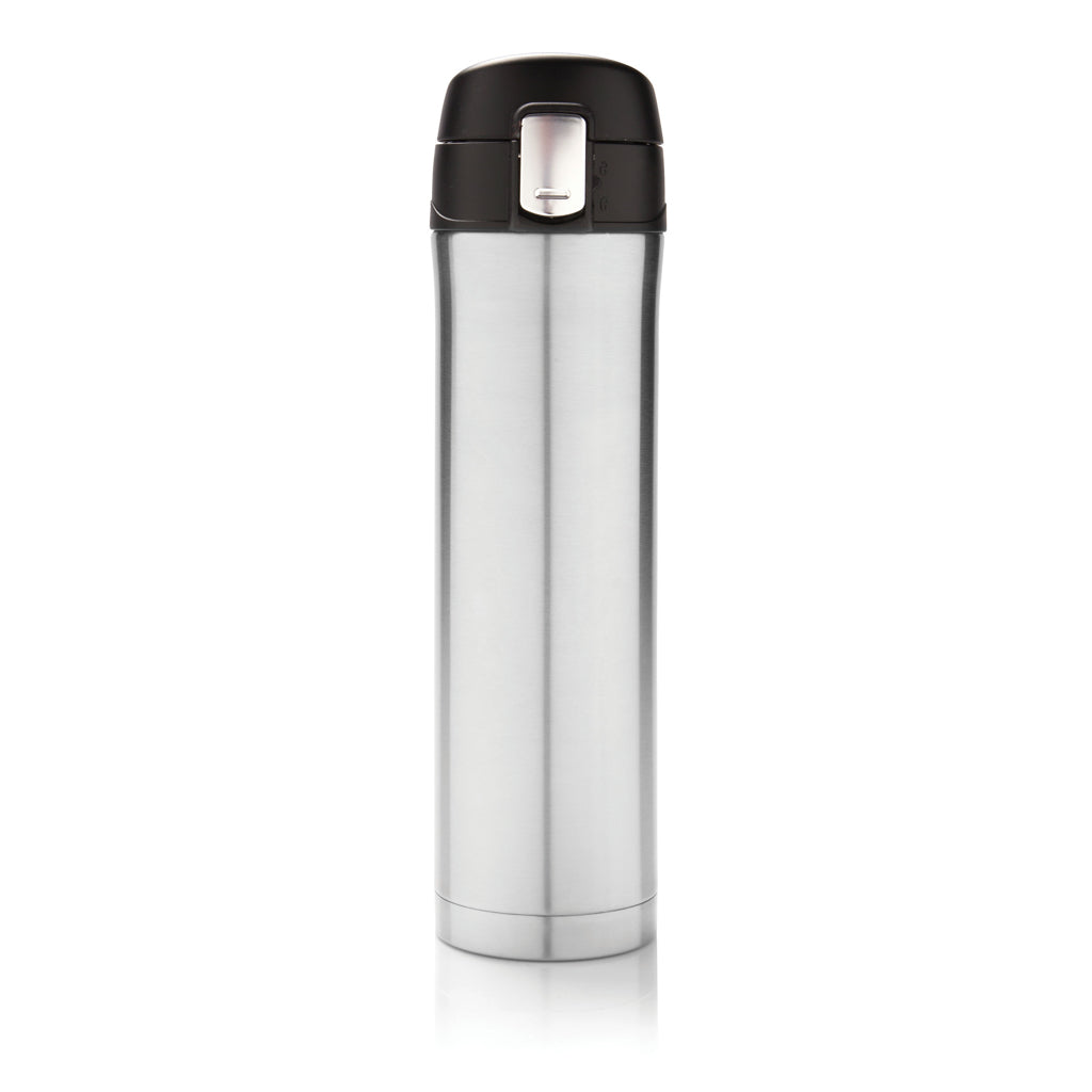 Easy Lock Vakuum-Flasche aus RCS recyceltem Stahl – silber