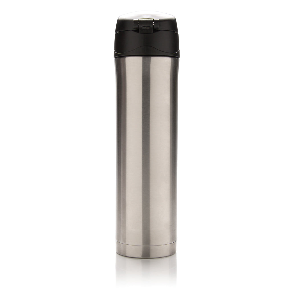 Easy Lock Vakuum-Flasche aus RCS recyceltem Stahl – silber