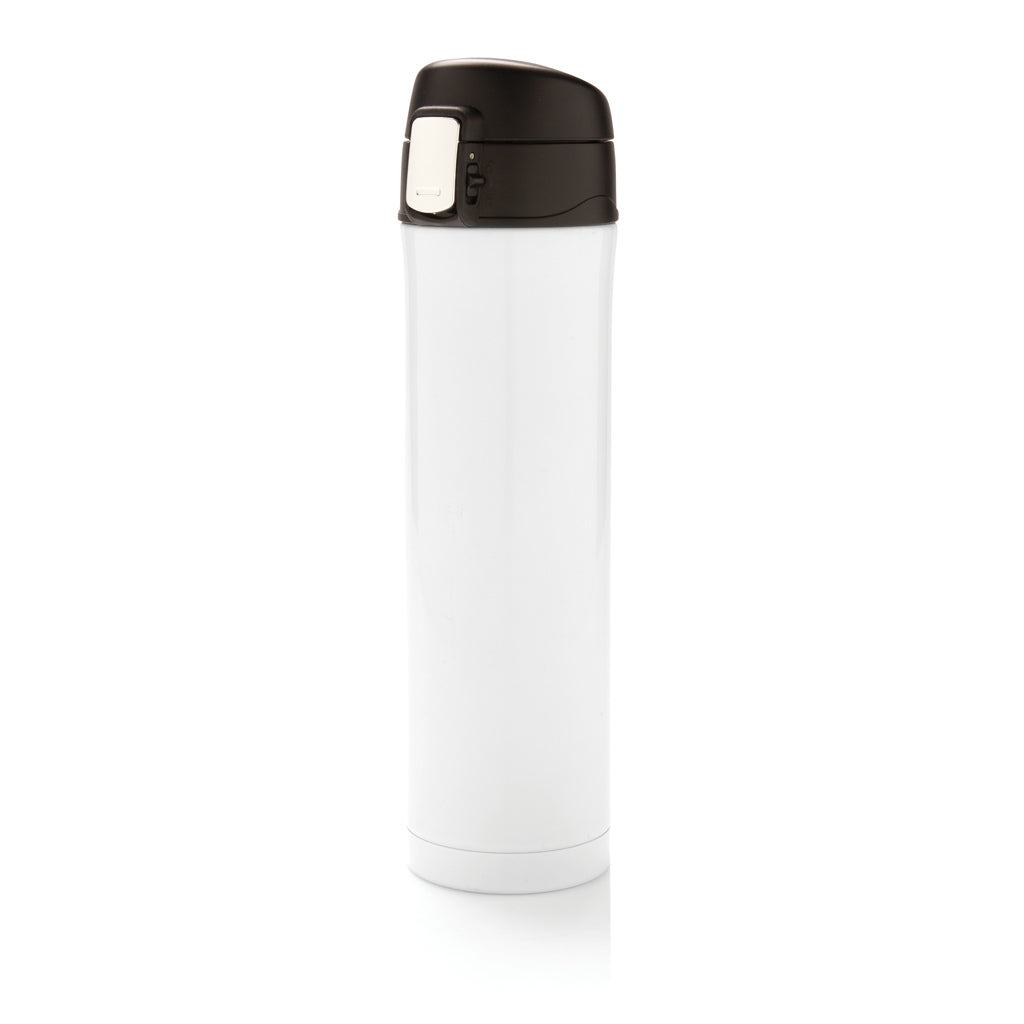 Easy Lock Vakuum-Flasche aus RCS recyceltem Stahl – weiß