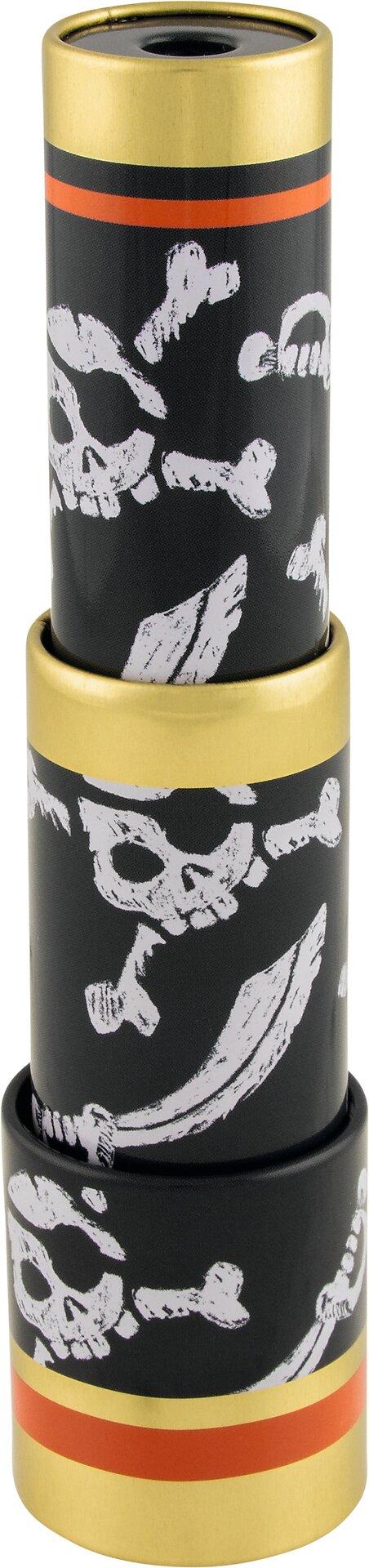 Fernrohr Piraten mit Totenkopf Motiv zum Ausziehen – Ansicht