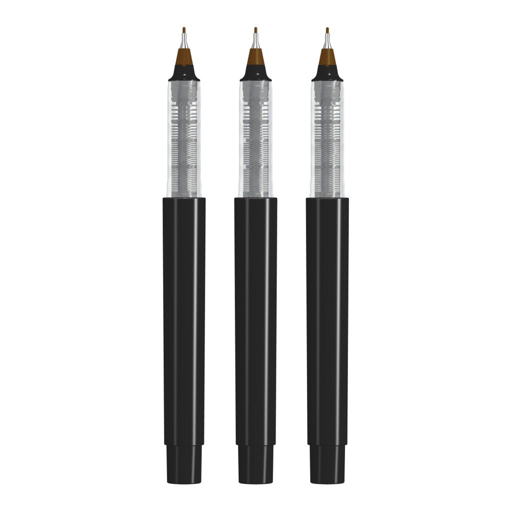 Fineliner gedeckt mit geriffelter Griffzone – Braun