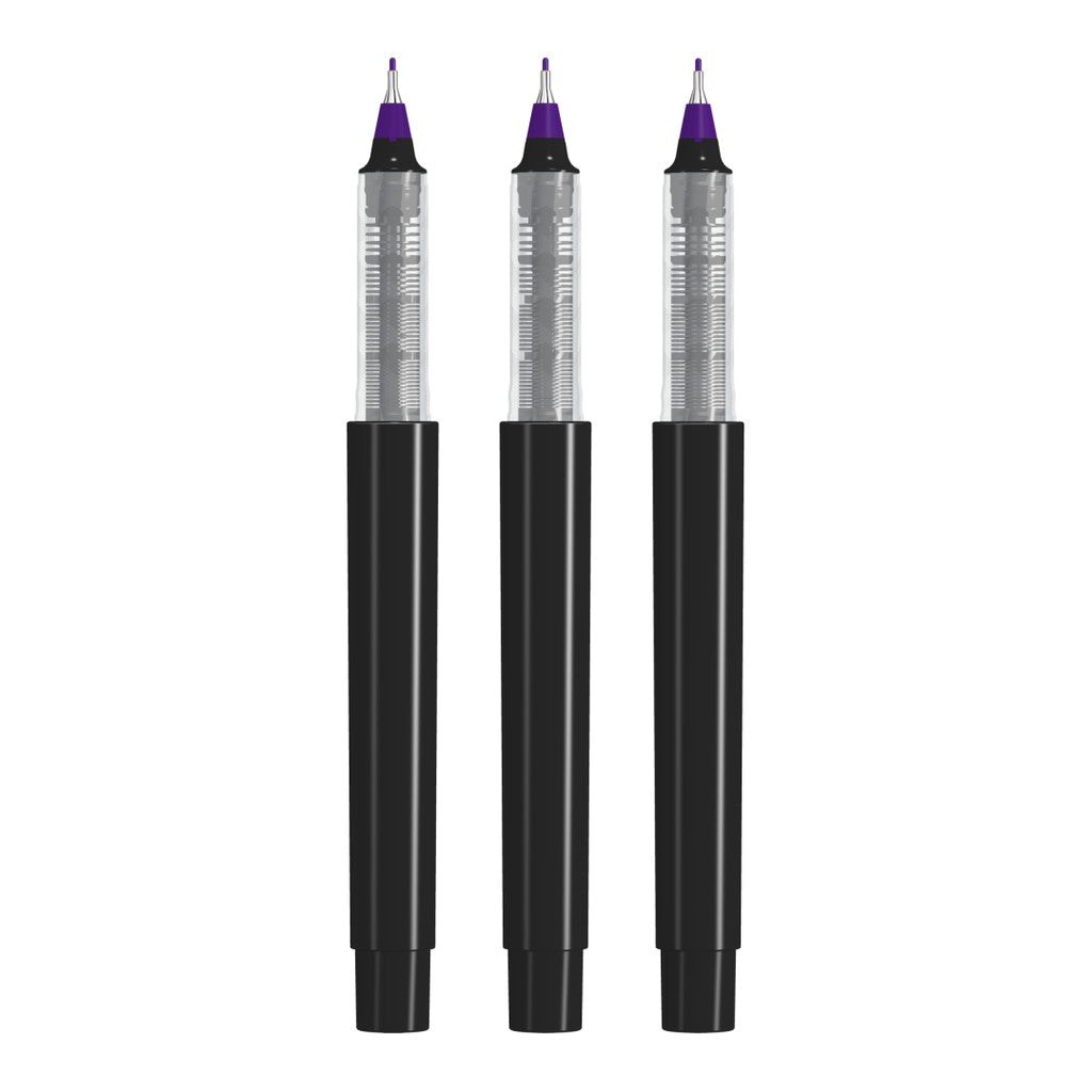 Fineliner gedeckt mit geriffelter Griffzone – Dunkelviolett