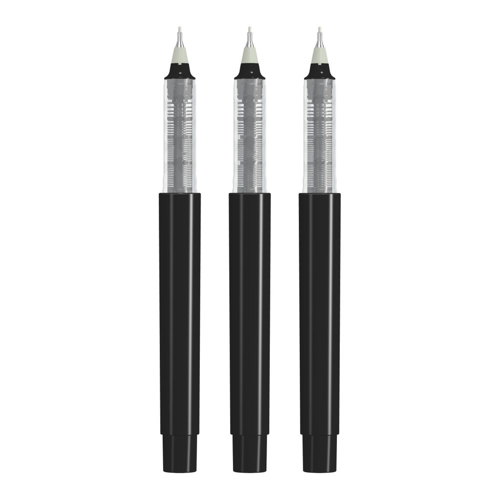 Fineliner gedeckt mit geriffelter Griffzone – Grau