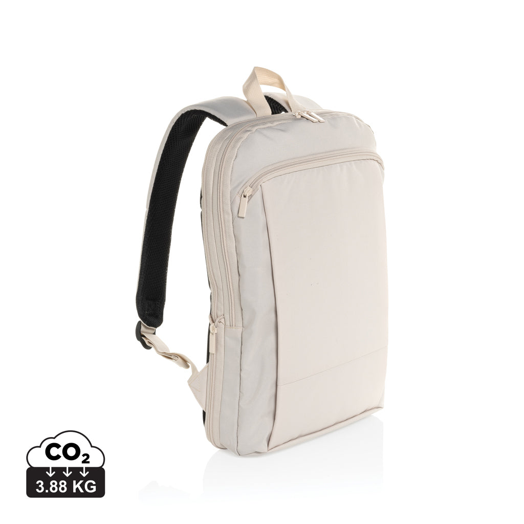 Flexpack Aware™ Expandable Slim RPET 15,6" Laptop-Rucksack – beige