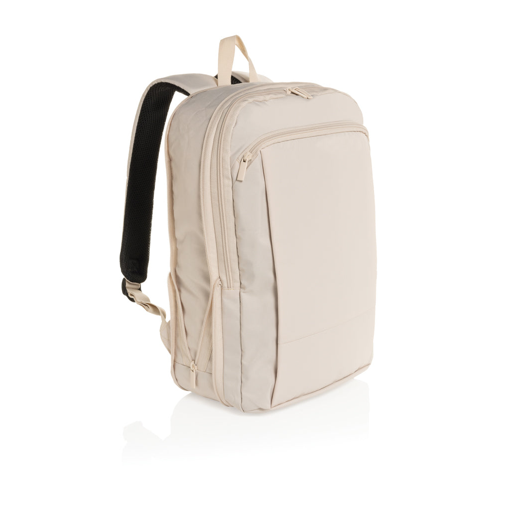 Flexpack Aware™ Expandable Slim RPET 15,6" Laptop-Rucksack – beige