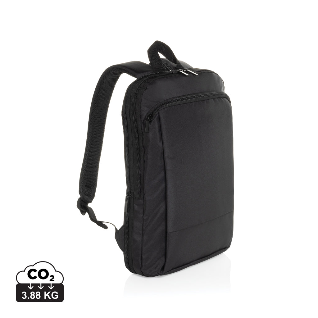 Flexpack Aware™ Expandable Slim RPET 15,6" Laptop-Rucksack – schwarz