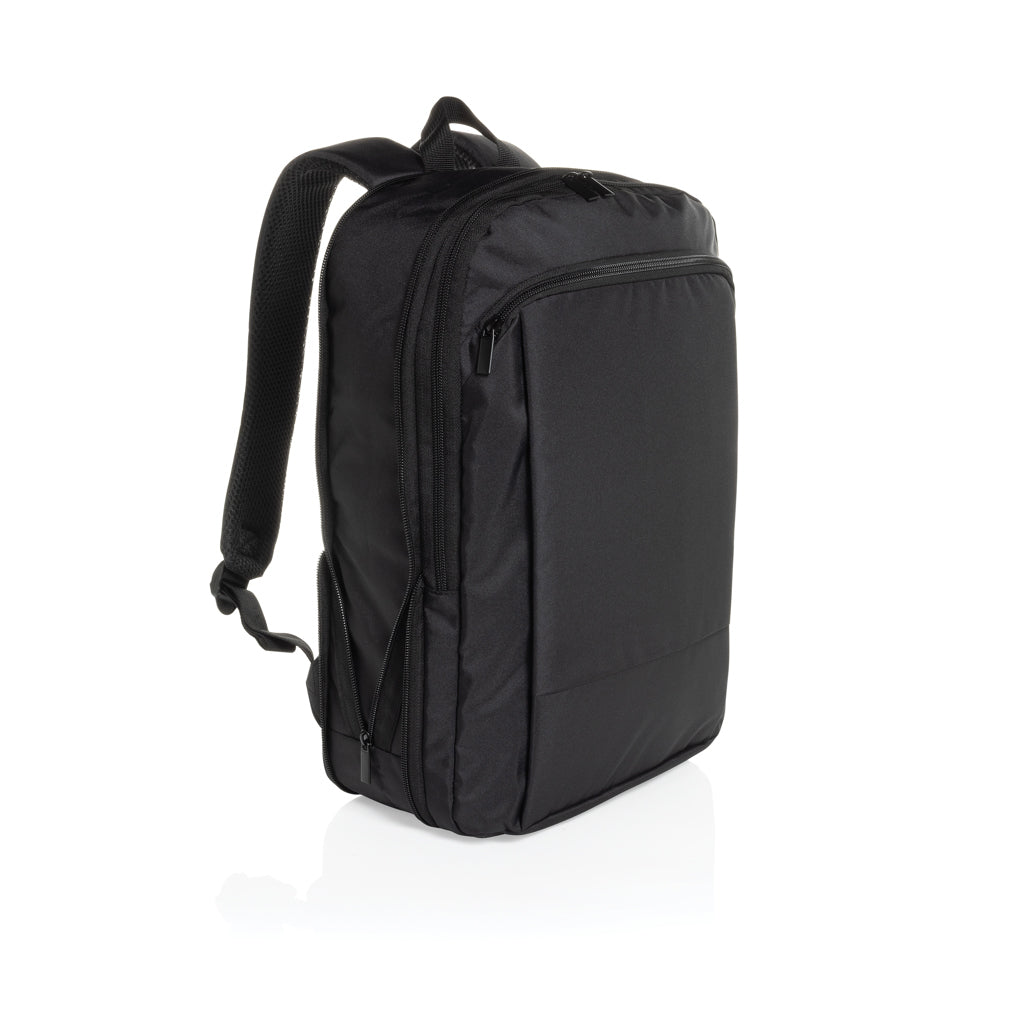 Flexpack Aware™ Expandable Slim RPET 15,6" Laptop-Rucksack – schwarz