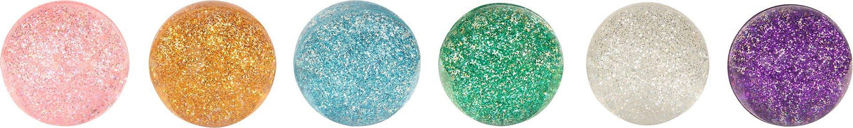 Flummy Glitzer in sechs Farben von goki – Ansicht