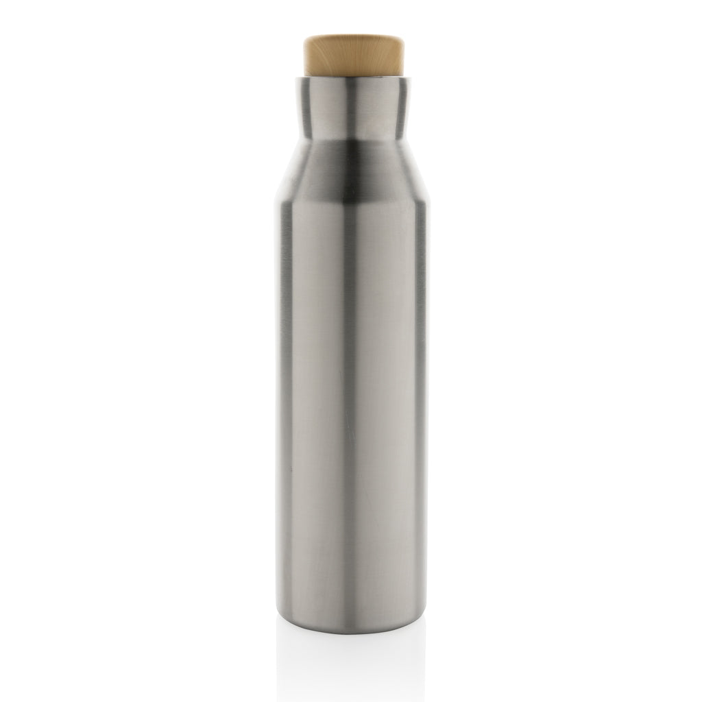 Gaia Vakuumflasche aus RCS recyceltem Stainless-Steel – silber