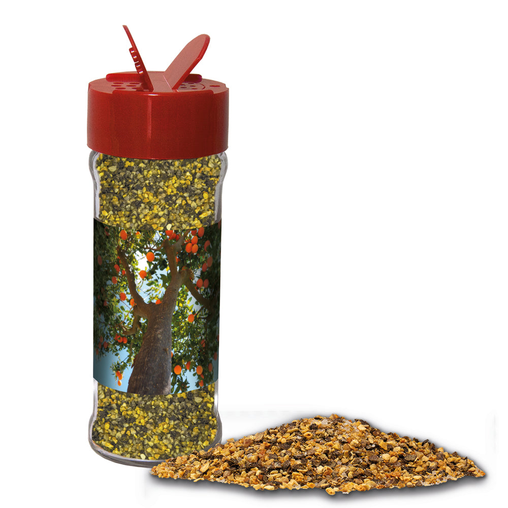 Gewürze im Glas mit Streuaufsatz – Gewürzmischung Orangen Pfeffer, ca. 45 g