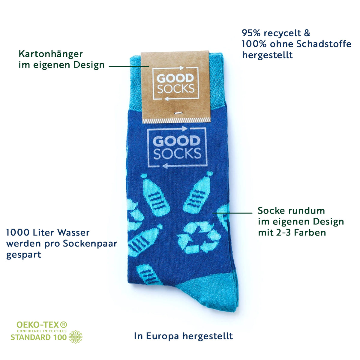 Logosocke im eigenen Design