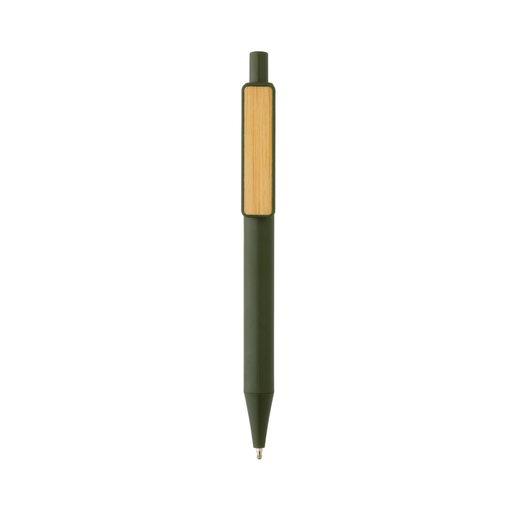GRS rABS Stift mit Bambus-Clip – grün