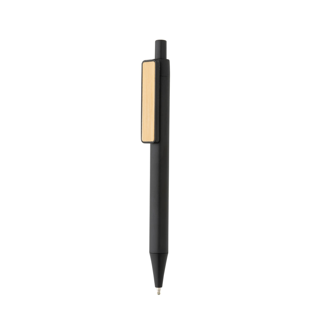 GRS rABS Stift mit Bambus-Clip – schwarz