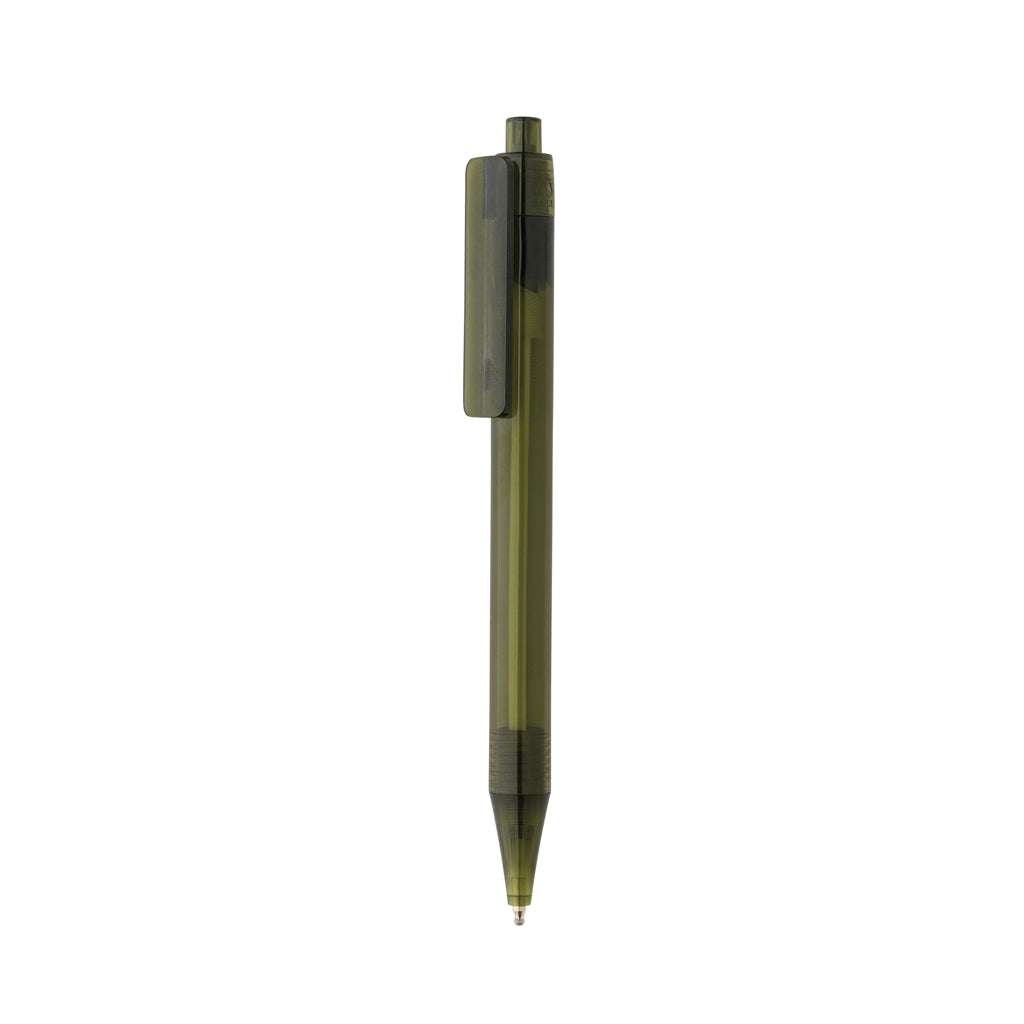 GRS rPET X8 transparenter Stift – grün