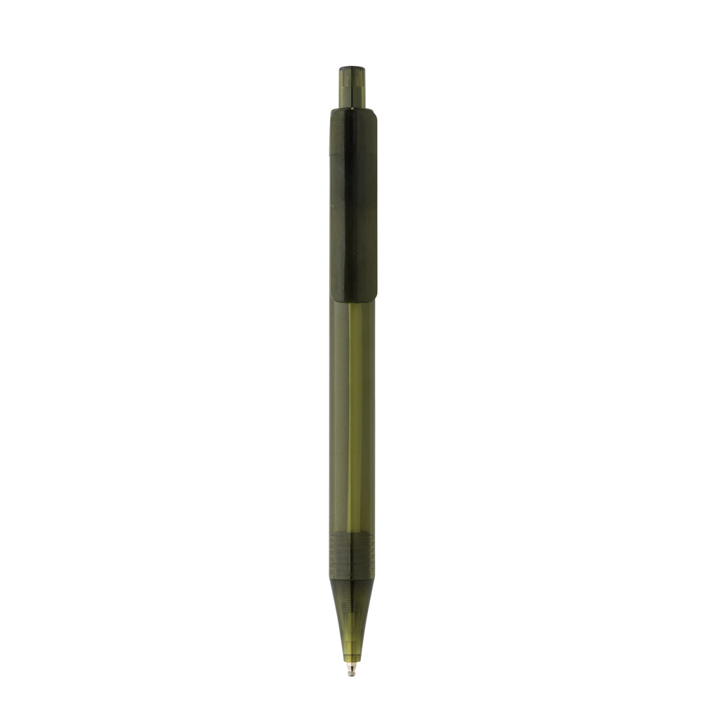 GRS rPET X8 transparenter Stift – grün
