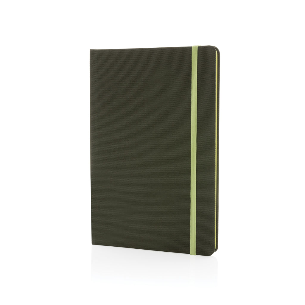 GRS-zertifiziertes rPET-A5-Notizbuch – grün