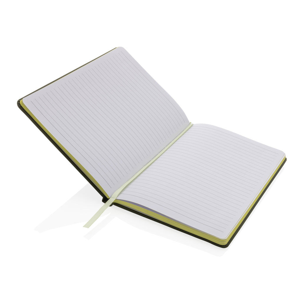 GRS-zertifiziertes rPET-A5-Notizbuch – grün