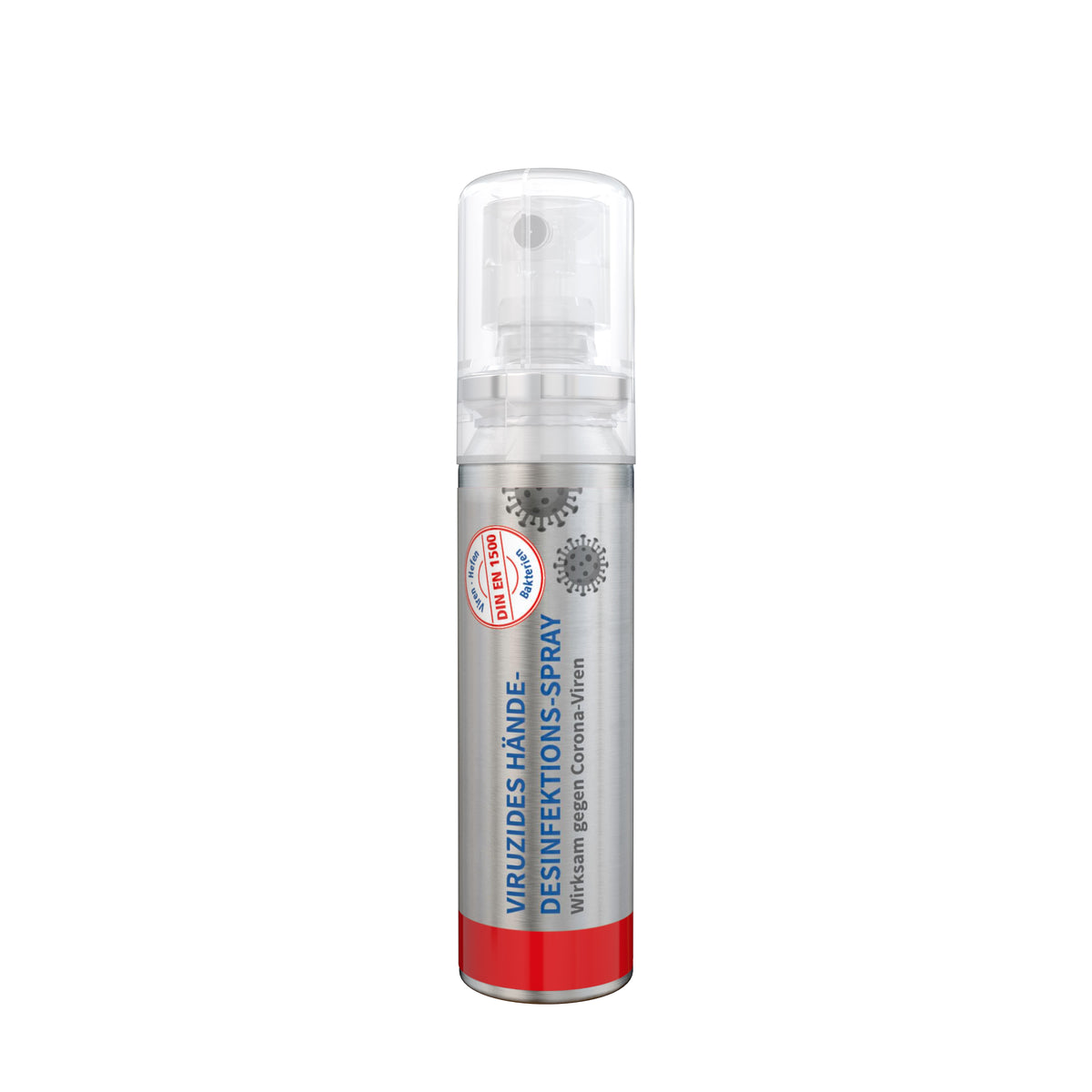 Hände Desinfektionsspray 20 ml Aluminiumdose – transparent