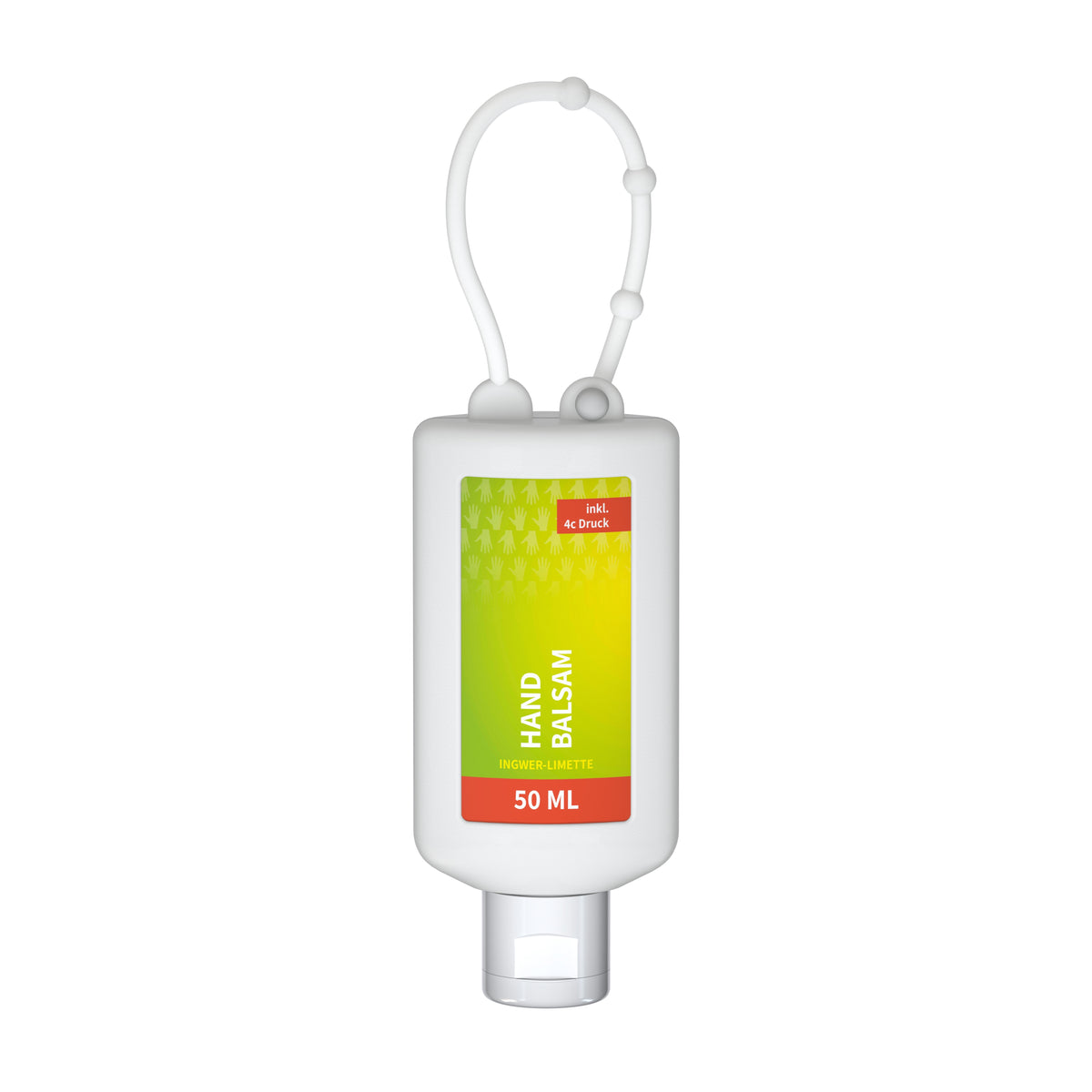 Handbalsam Ingwer Limette 50 ml Flasche zum Anhängen – Weiß