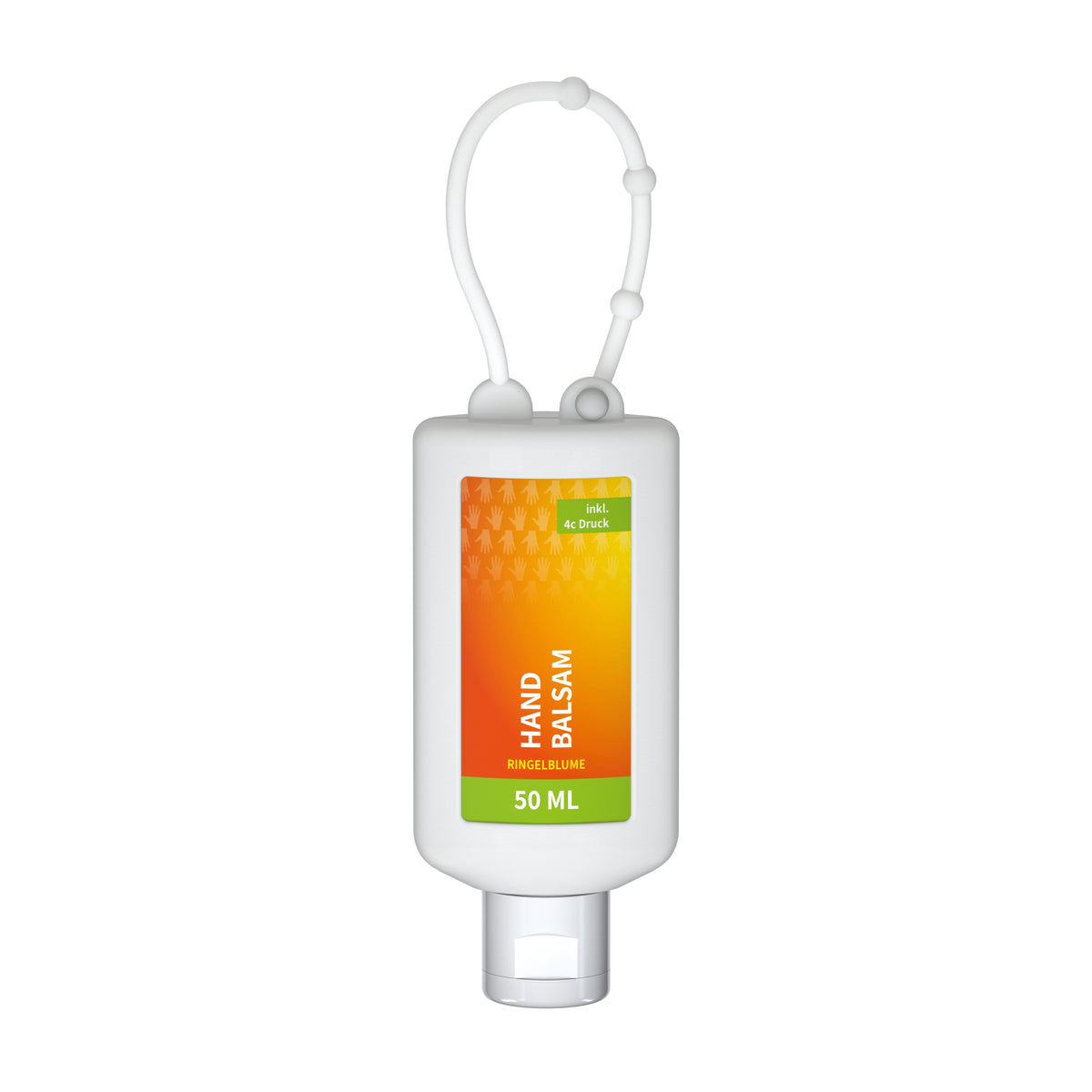Handbalsam Ringelblume Aloe Vera 50 ml Flasche zum Anhängen – Weiß