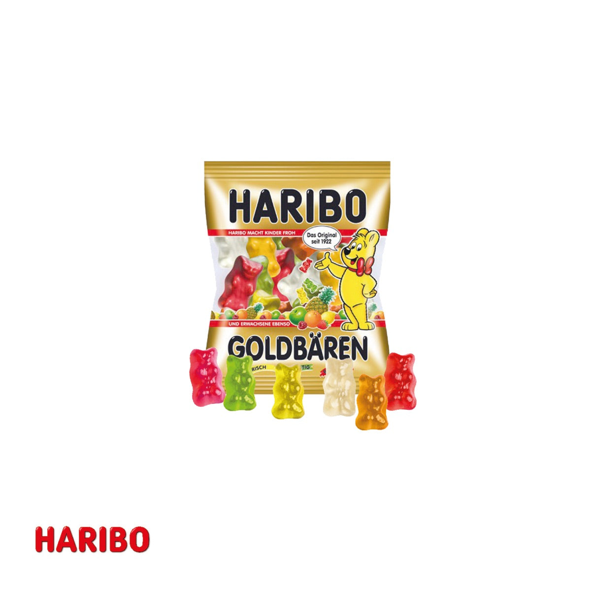 Werbebriefchen mit Originaltüte HARIBO Mini Goldbären