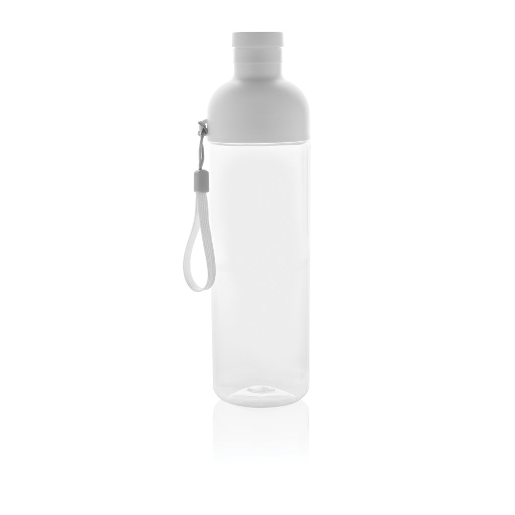 Impact auslaufsichere Wasserflasche aus RCS recyc. PET 600ml – weiß