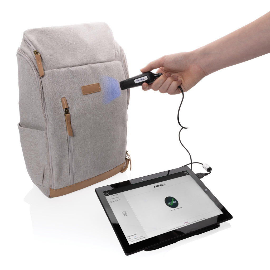Impact AWARE™ 16 oz. r recyceltem canvas 15" Laptop-Rucksack – grau