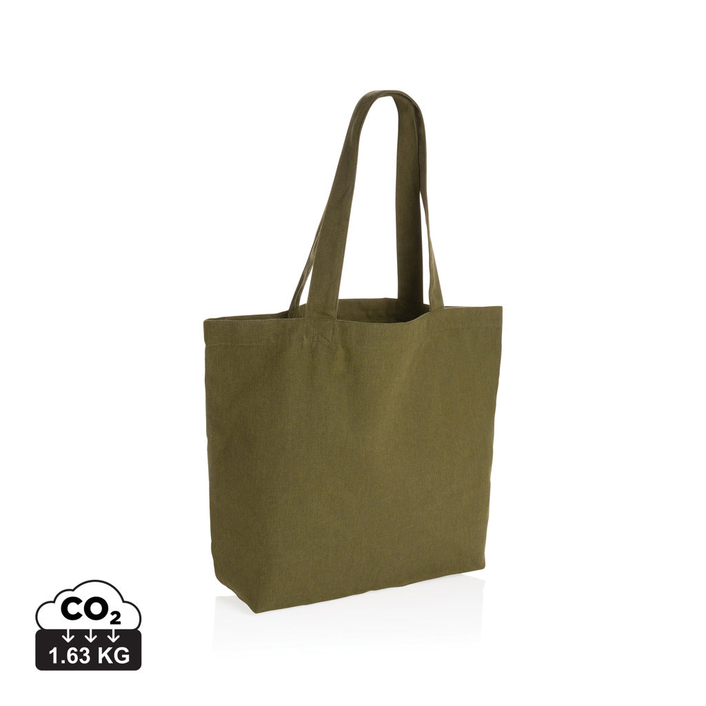 Impact Aware™ 240g/m² rcCanvas Shopper + Tasche, ungefärbt – grün