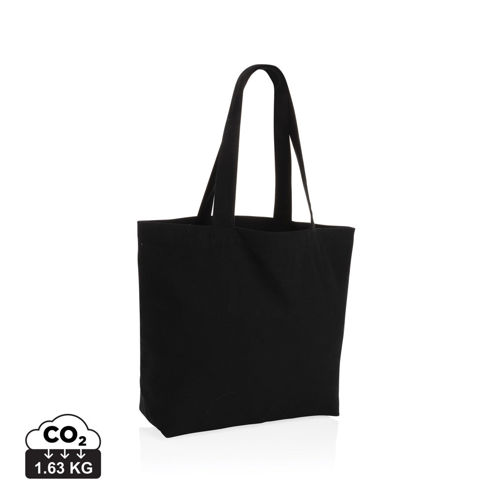 Impact Aware™ 240g/m² rcCanvas Shopper + Tasche, ungefärbt – schwarz