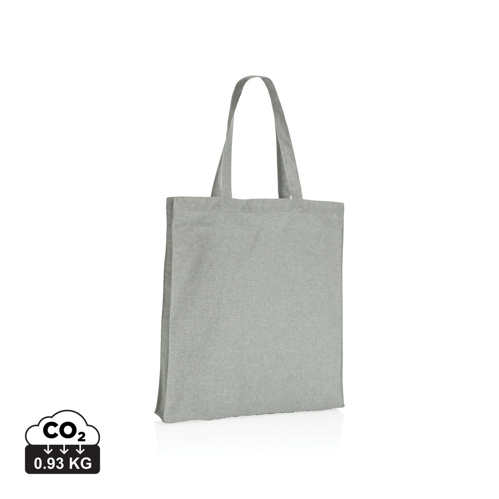 Impact AWARE™ recycelte Baumwolltasche 145gr mit Boden – grau