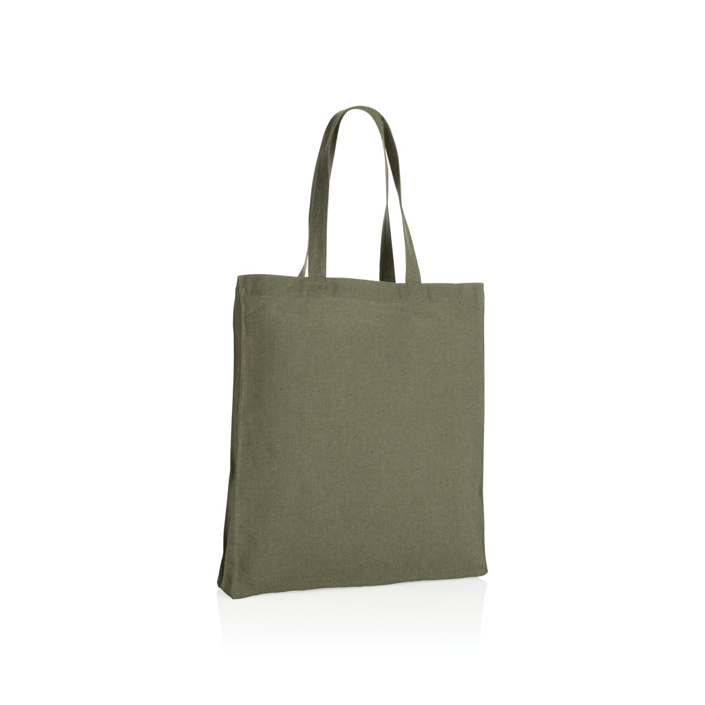 Impact AWARE™ recycelte Baumwolltasche 145gr mit Boden – grün