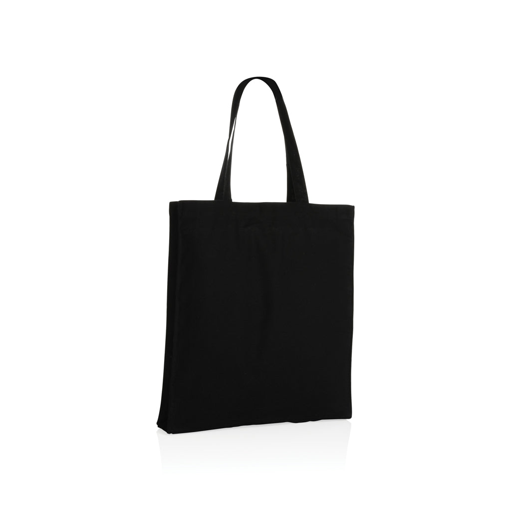 Impact AWARE™ recycelte Baumwolltasche 145gr mit Boden – schwarz