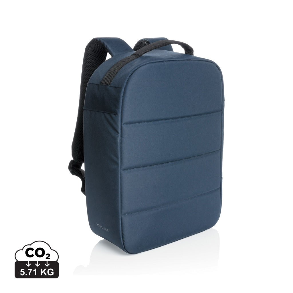 Impact AWARE™ RPET Anti-Diebstahl 15,6" Laptop-Rucksack – navy blau