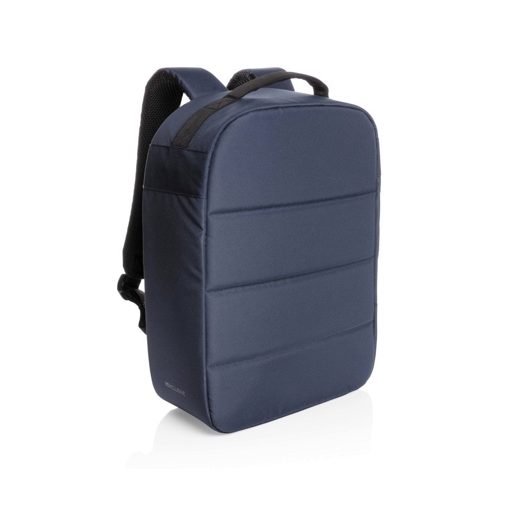 Impact AWARE™ RPET Anti-Diebstahl 15,6" Laptop-Rucksack – navy blau