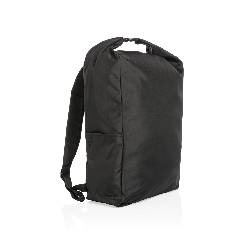 Impact AWARE™ RPET Basic Rolltop-Rucksack – schwarz