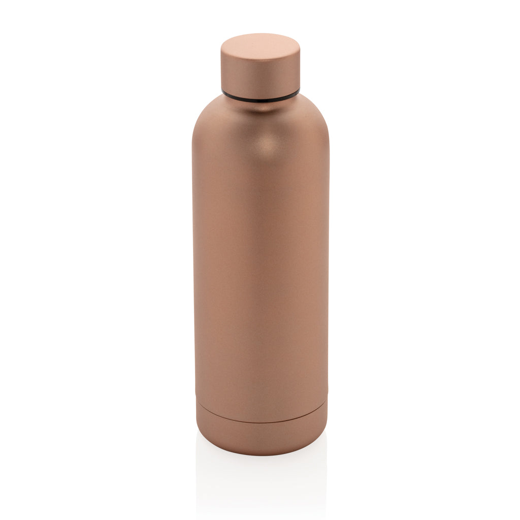 Impact Vakuumflasche aus RCS recyceltem Stainless-Steel – braun