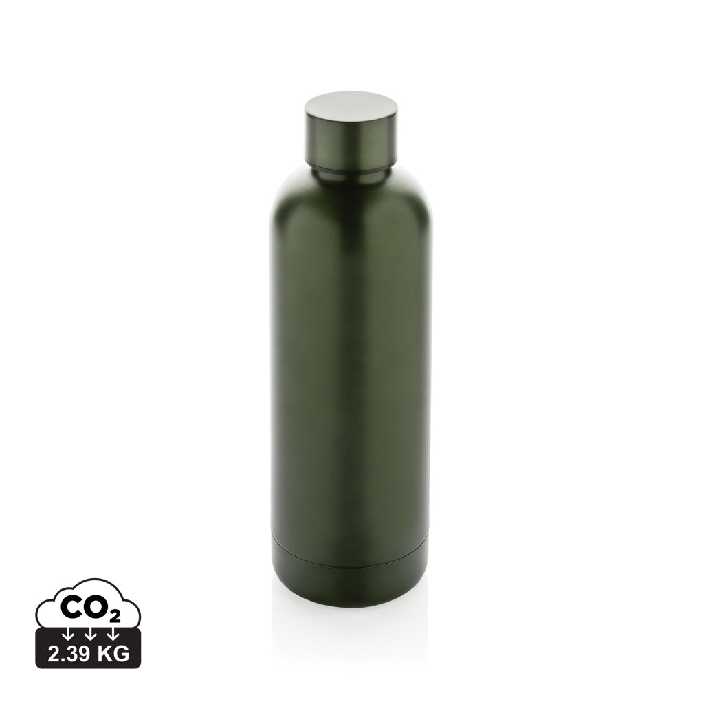 Impact Vakuumflasche aus RCS recyceltem Stainless-Steel – grün