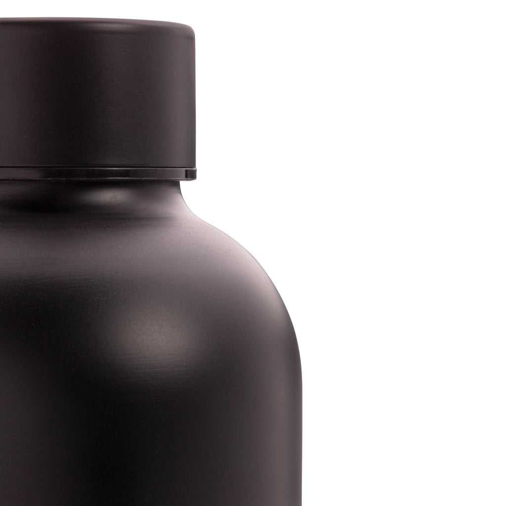 Impact Vakuumflasche aus RCS recyceltem Stainless-Steel – schwarz