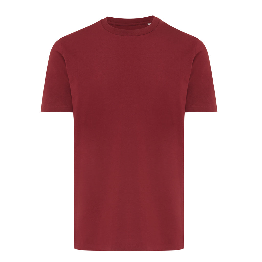 IQONIQ Brett T-Shirt aus recycelter Baumwolle – burgunderrot