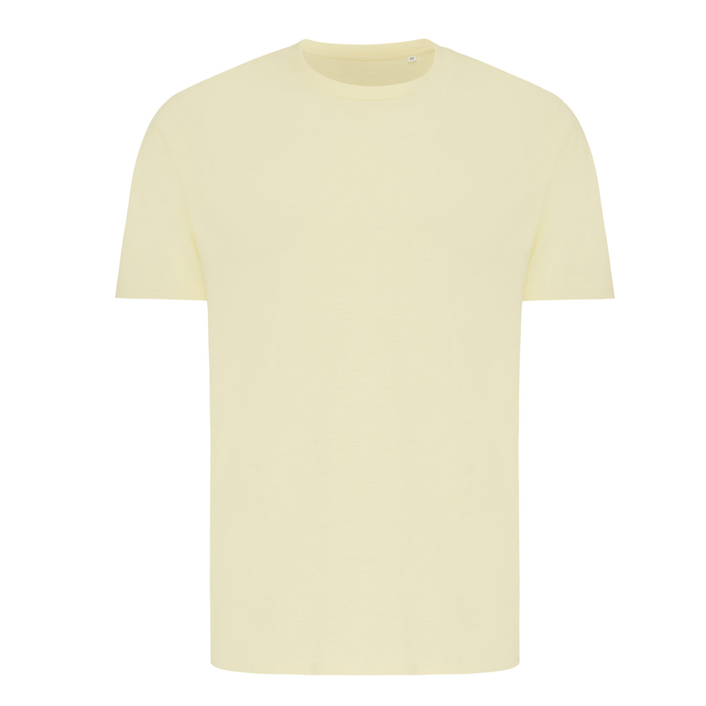 IQONIQ Brett T-Shirt aus recycelter Baumwolle – cream yellow