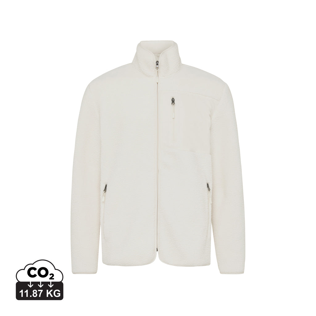 IQONIQ Diran Fleecejacke aus recyceltem Polyesterflor – neutral
