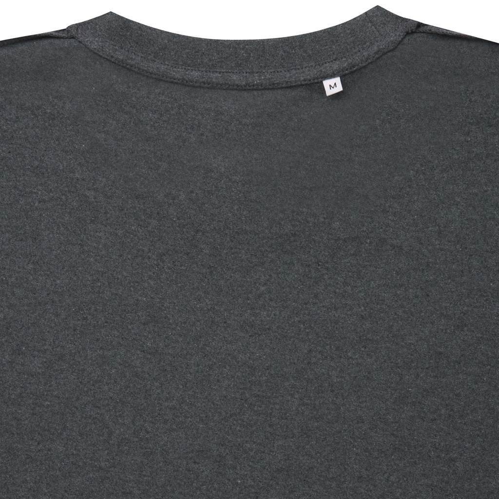 IQONIQ Manuel ungefärbtes T-Shirt aus recycelter Baumwolle – heather anthracite