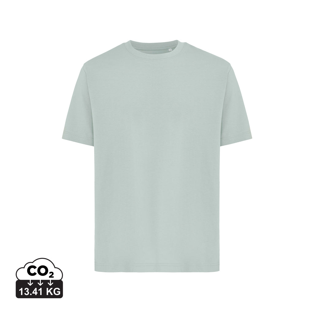 IQONIQ Nikko Heavyweight T-Shirt aus recycelter Baumwolle – Iceberg green