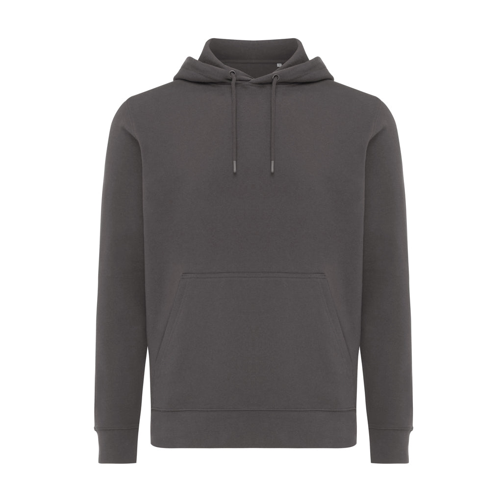IQONIQ Rila Lightweight Hoodie aus recycelter Baumwolle – anthrazit