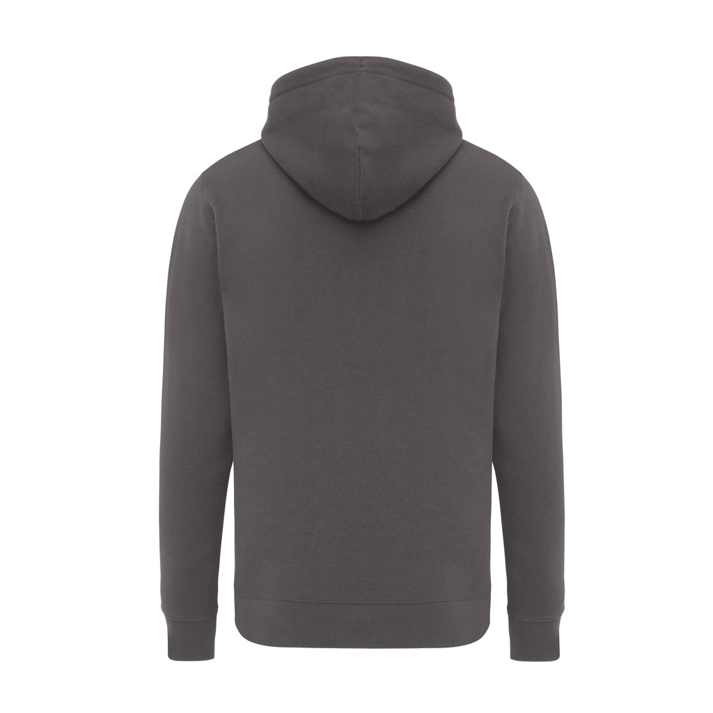 IQONIQ Rila Lightweight Hoodie aus recycelter Baumwolle – anthrazit